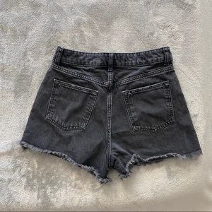 Zara black high rise denim shorts. Size 4.